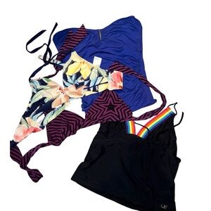 Colorful Swimwear Tankinis (2) & Bikini Tops.